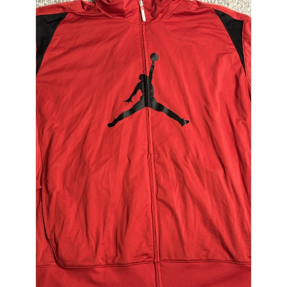 Jordan Jacket XXL Red Full Zip Track Jumpman Logo Men's Athletic Nike Air HTF